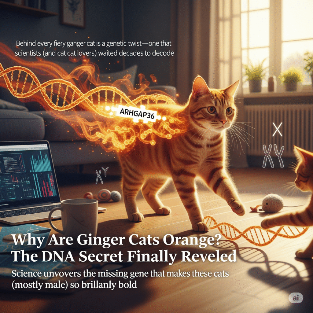 The Secret Behind Ginger Cats: How Science Cracked the Orange Code