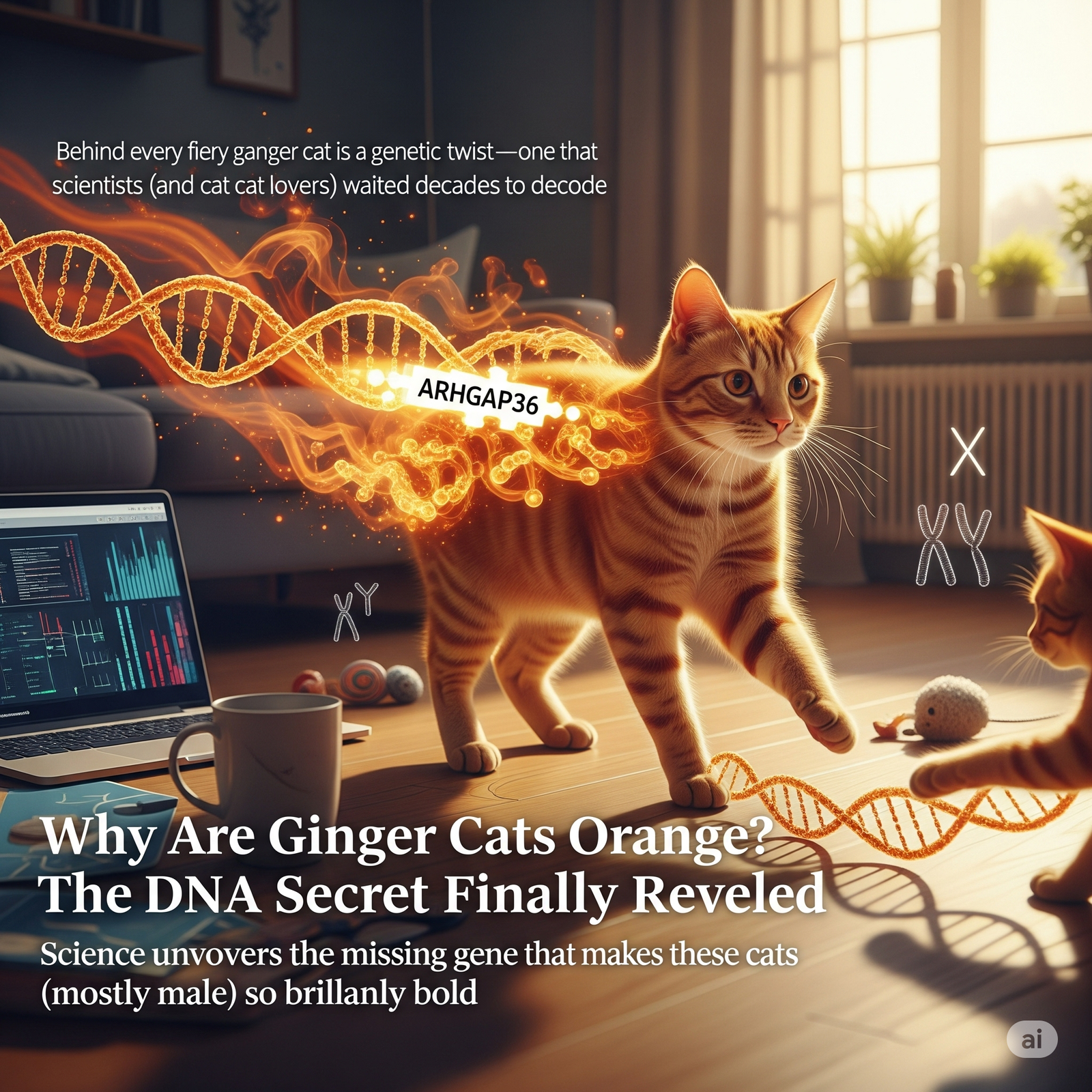 The Secret Behind Ginger Cats: How Science Cracked the Orange Code