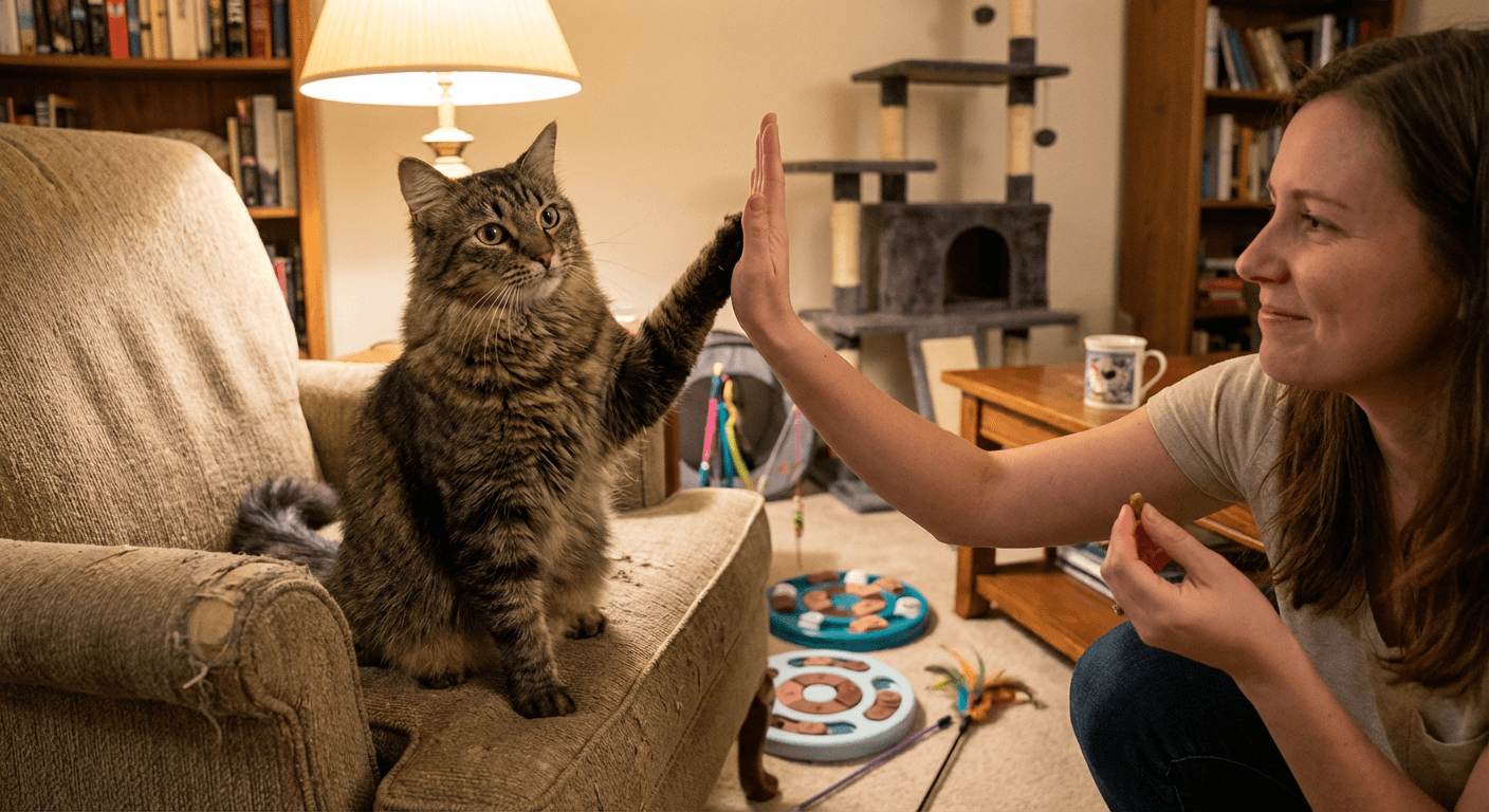 Cat Flip Reveals Feline Intellect and Training Power