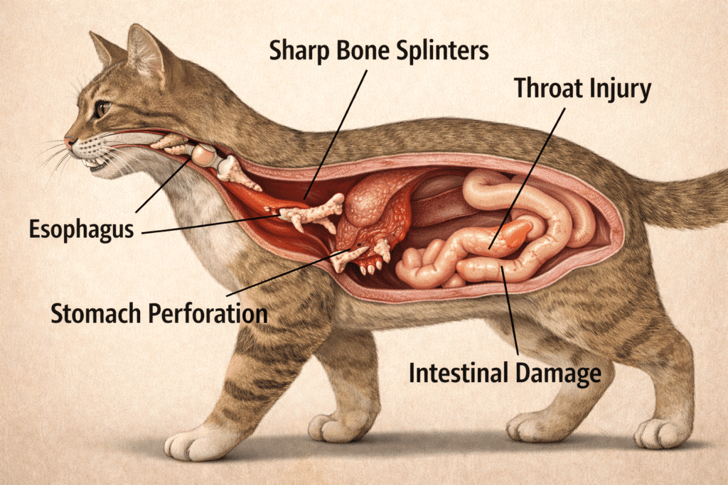 Internal Injuries Caused by Chicken Bones
