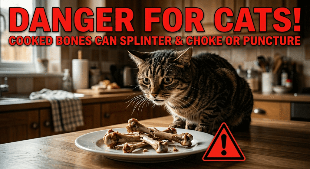 Chicken Bones Dangerous for Cats