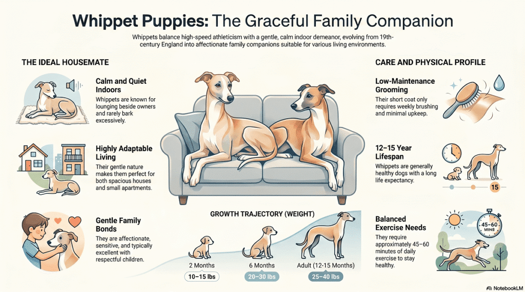 The Complete Guide to Whippet Puppies as Family Companions
