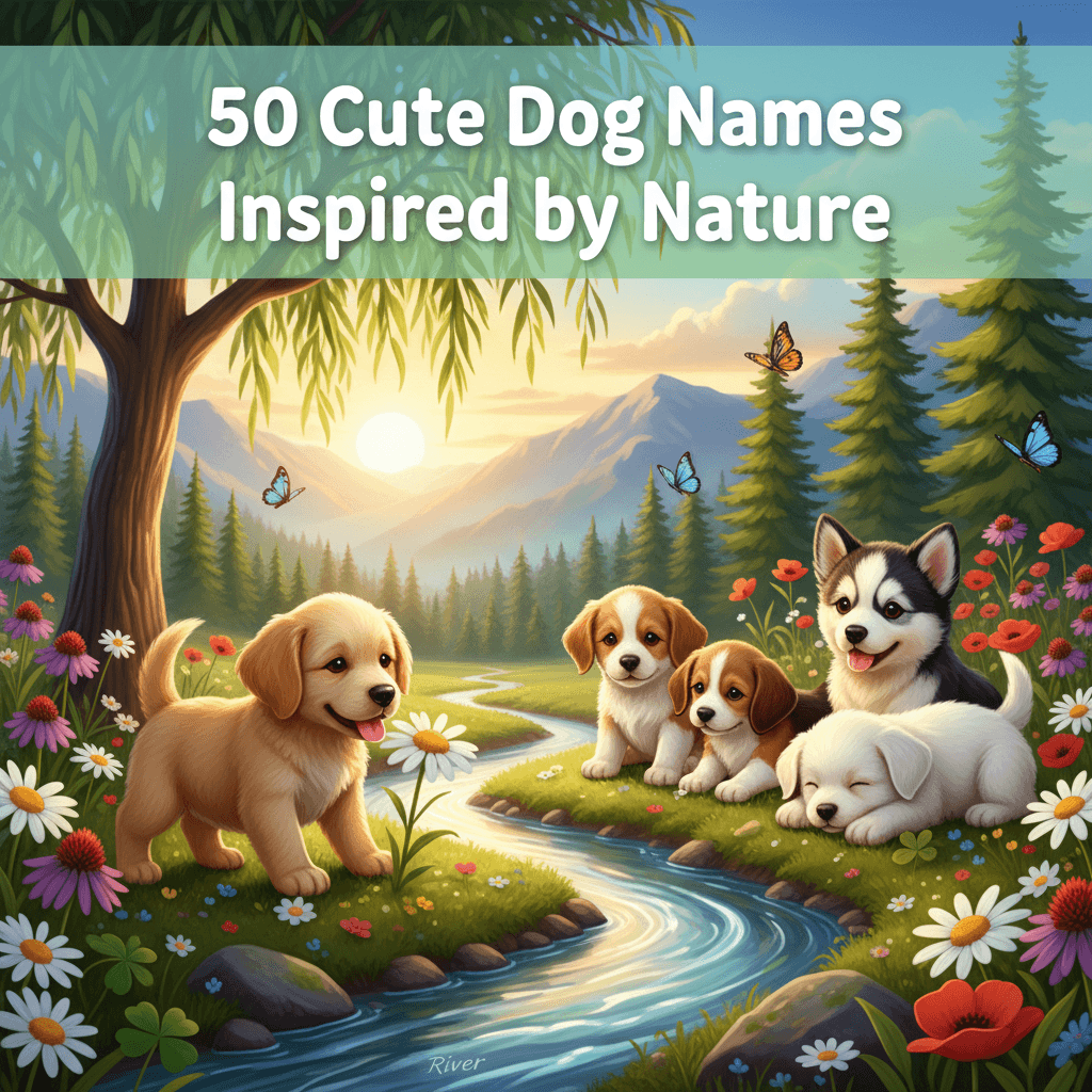 50 Cute Dog Names Inspired by Nature: 50 Adorable Outdoor-Inspired Ideas for Your New Pup 🐶🌿