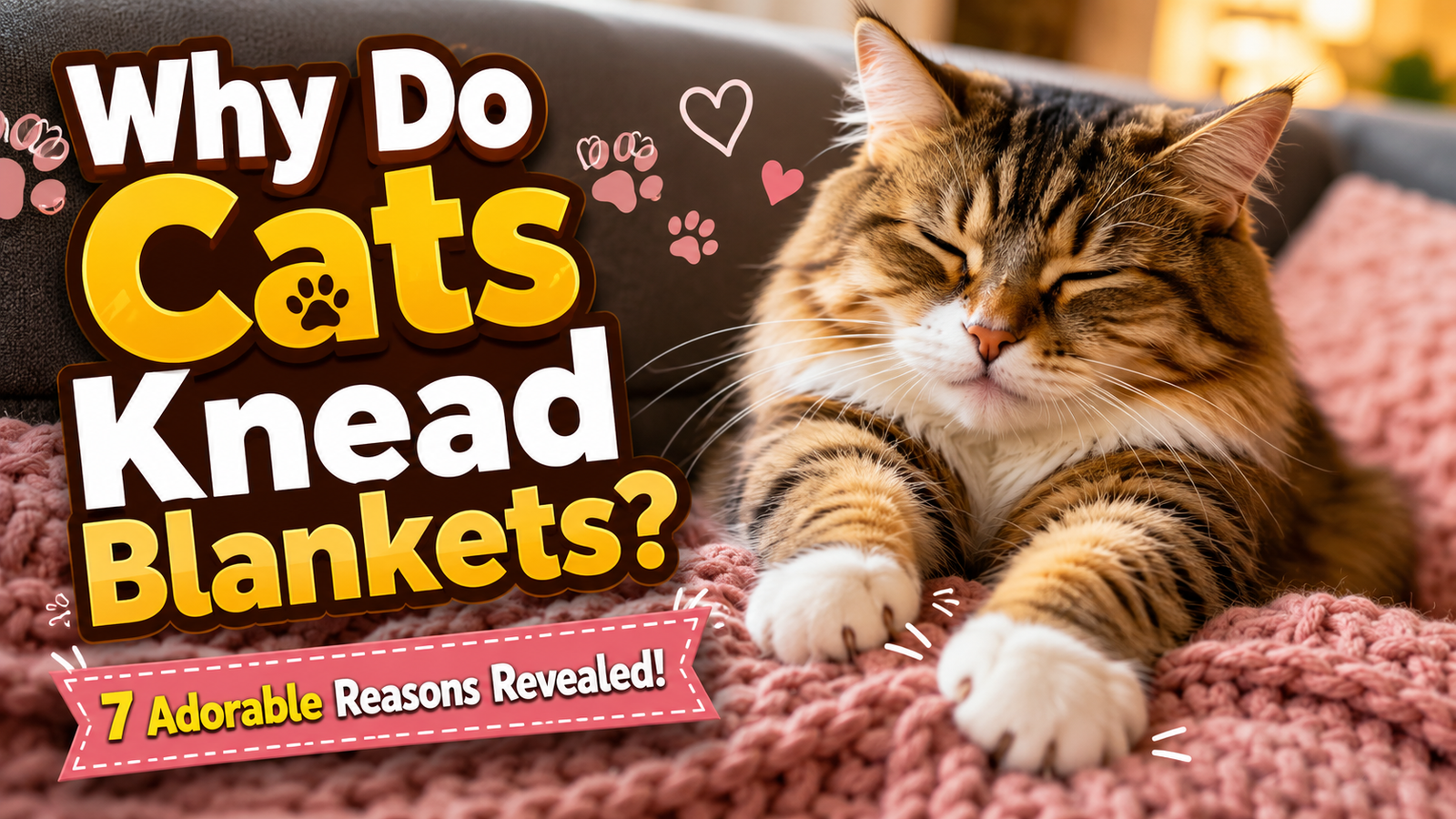 7 Fascinating Reasons Why Do Cats Knead Blankets?