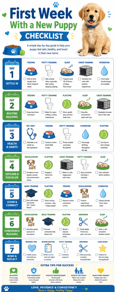 First Week With a New Puppy Checklist