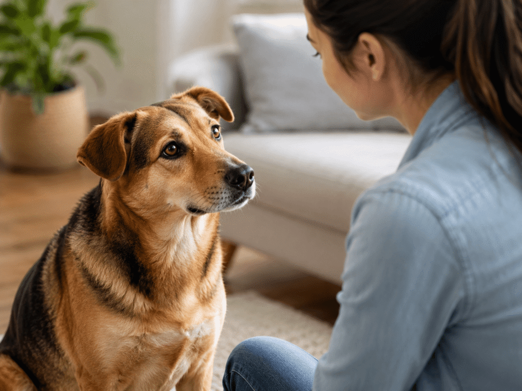 Dog May Be Feeling Stressed or Uncomfortable